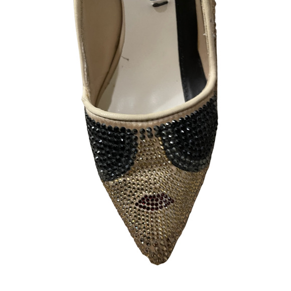 Alice + Olivia Dina Crystal Covered High Heels Sparkly MSRP $395 - Picture 5 of 12